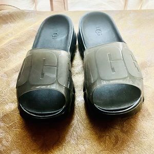 UGG Jella Clear Black Slide Sandal (Women)